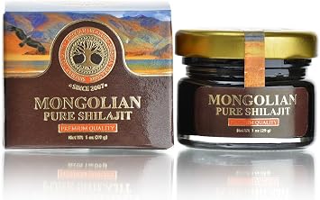 Authentic Mongolian Shilajit, Natural and Pure, 1 OZ
