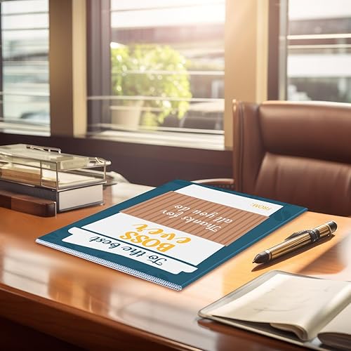 Miniatura 5 de Cholemy Tarjetas de agradecimiento con sobres de invitación, divertida tarjeta de cumpleaños de jefe con sobres blancos, tarjeta de felicitación del