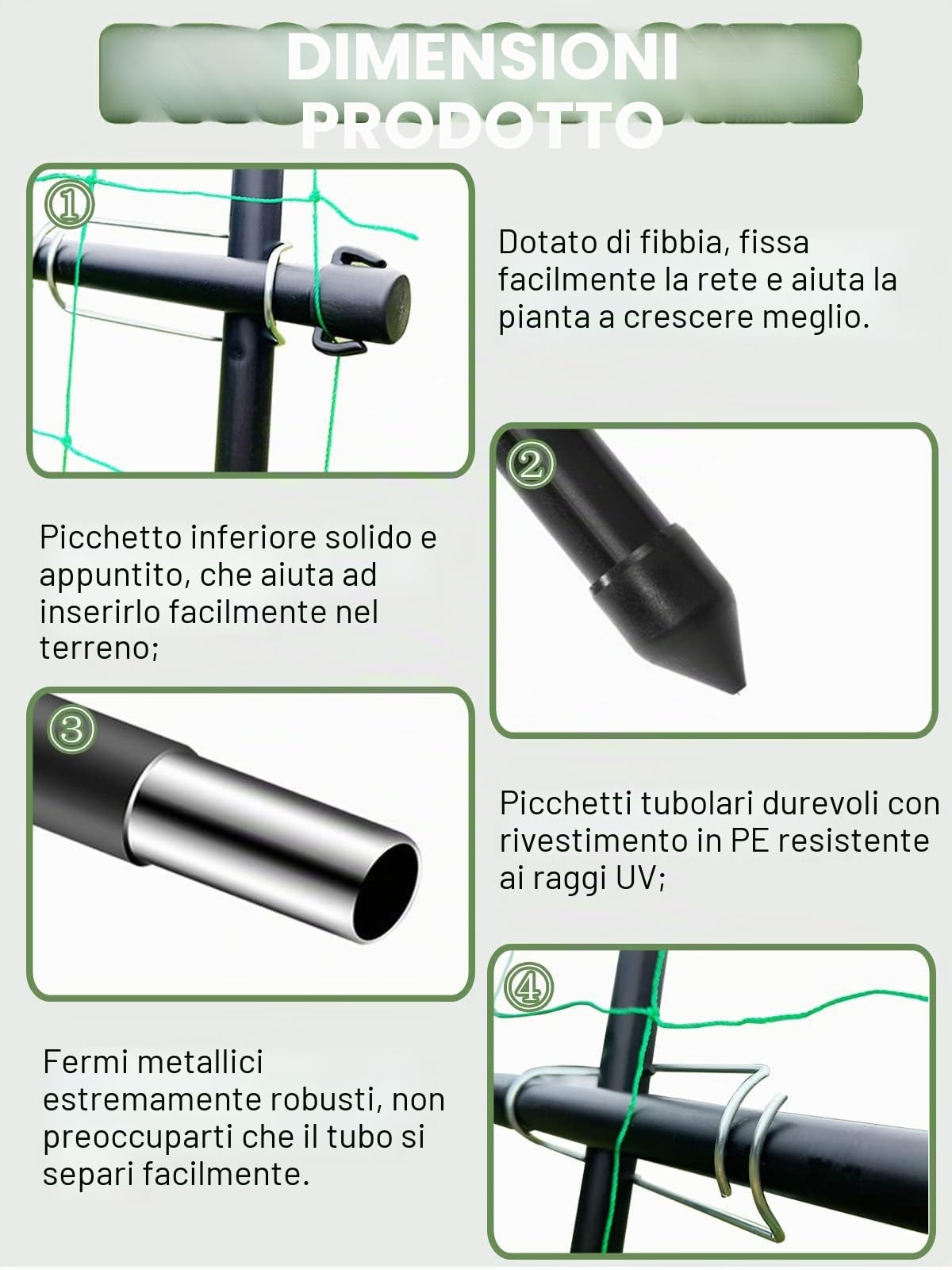 Kalolary 7 piedi Extra Alto Arco per Rampicanti da Giardino Tralicci Tunnel