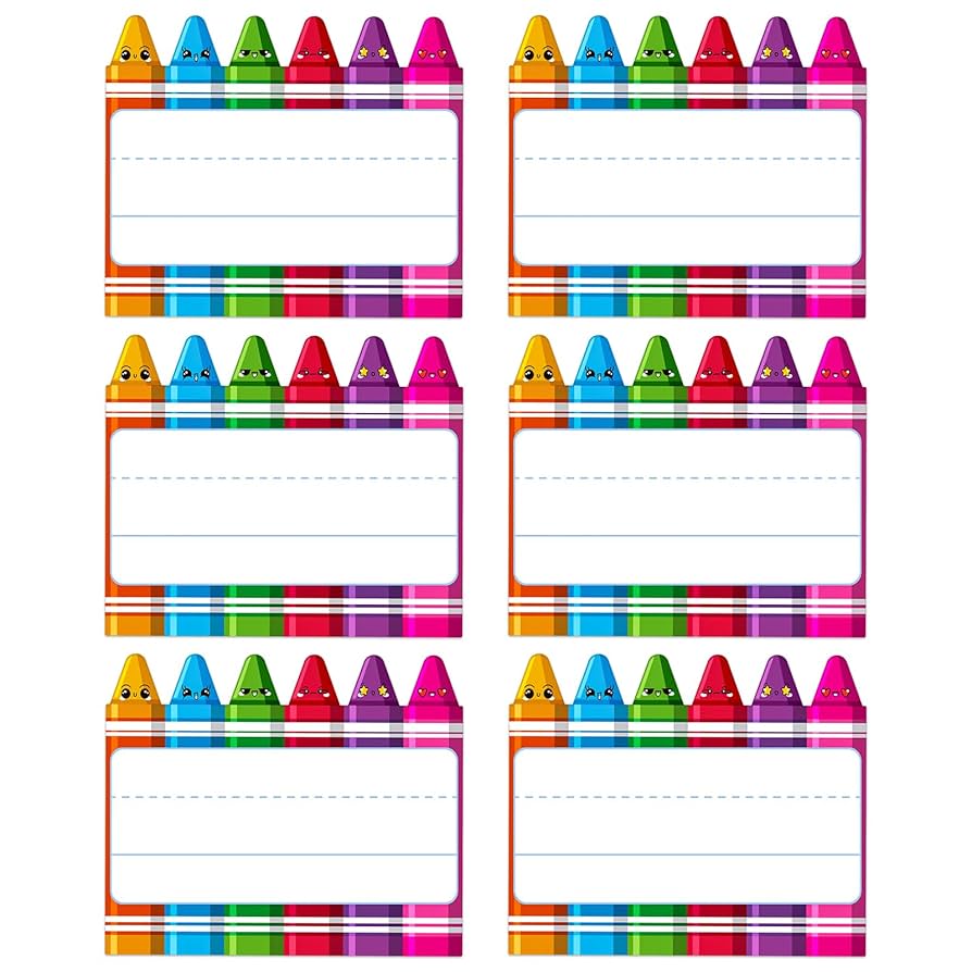 amazon-com-juesmos-name-tags-label-stickers-36pcs-classroom-desk-nameplates-for-students-kids-crayon-name-label-stickers-decorations-desks-name-tags-for-kindergarten-elementary-back-to-school-teacher-supplies-office-products for Crayon Name Tags Printable Free Amazon.com: JUESMOS Name Tags Label Stickers 36PCS Classroom Desk Nameplates for Students Kids Crayon Name Label Stickers Decorations Desks Name Tags for Kindergarten Elementary Back to School Teacher Supplies : Office Products for Crayon Name Tags Printable Free