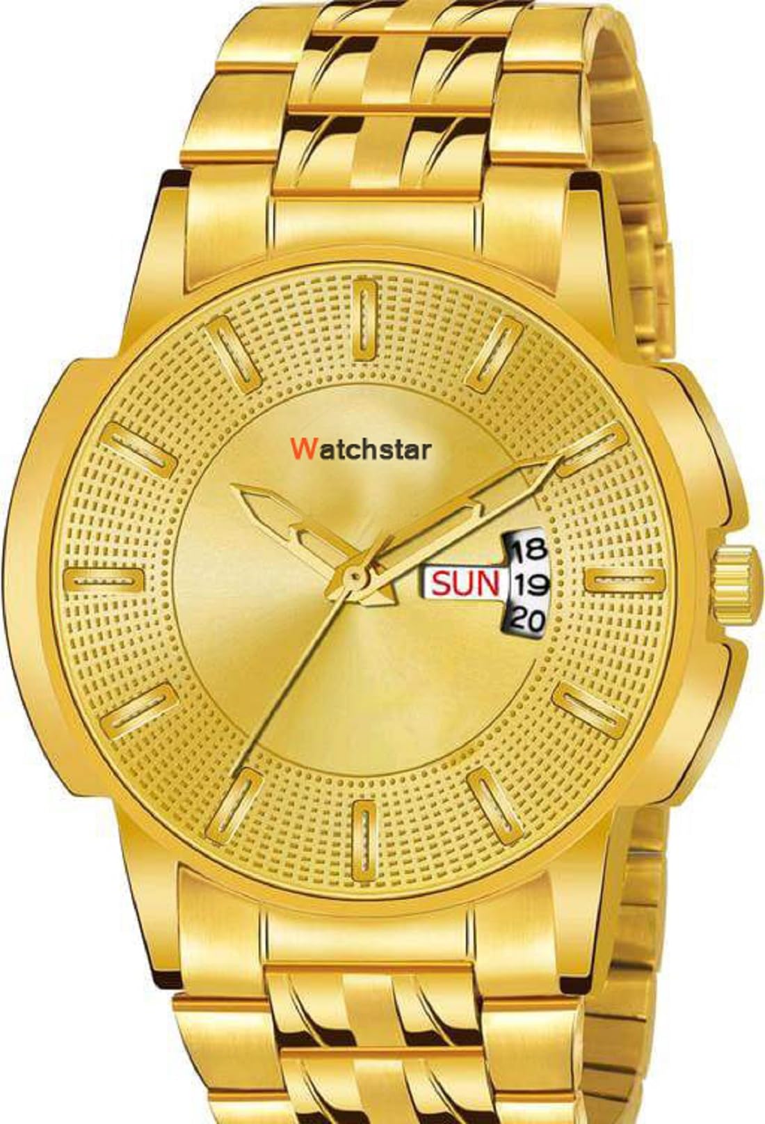 Watchstar Gold Colour Day and Date Function Stainless Steel Belt Watch for Mens (B0CST5ZVHS) Amazon Price History, Amazon Price Tracker