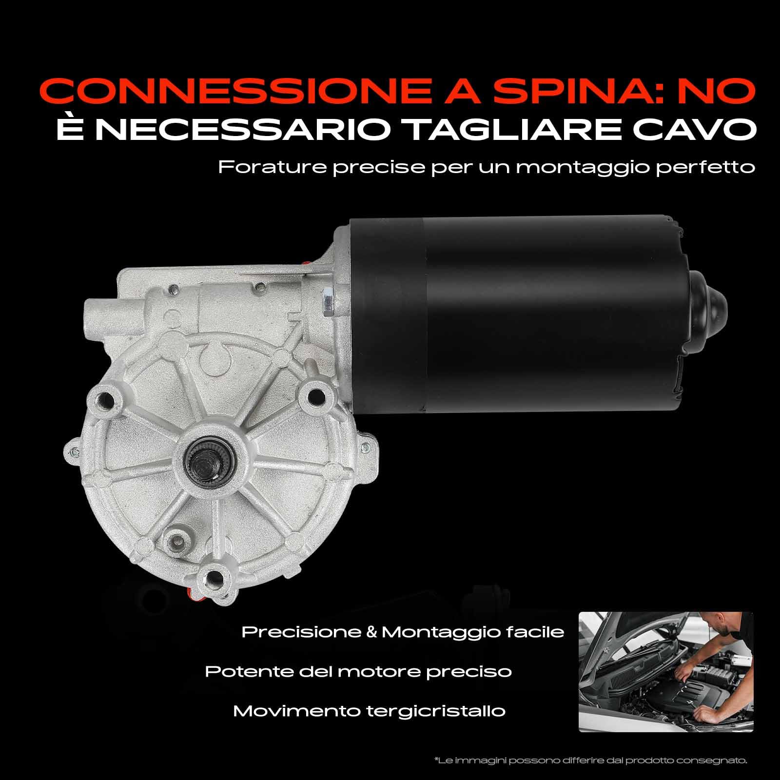 Frankberg Motore Tergicristallo Anteriore Compatibile con 124 Coupé C124 Cabriolet A124 Classe E W124 Classe E Cabriolet A124 Classe E Coupé C124 Classe E T-Model S124 Replace# 1248200708
