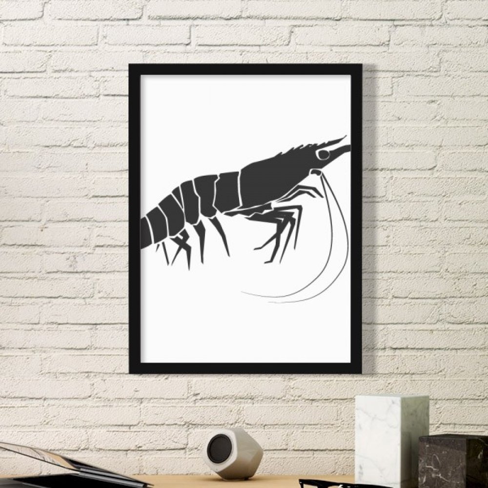 Cadre photo crevette marine bois noir DIYthinker pour embellir un mur vide