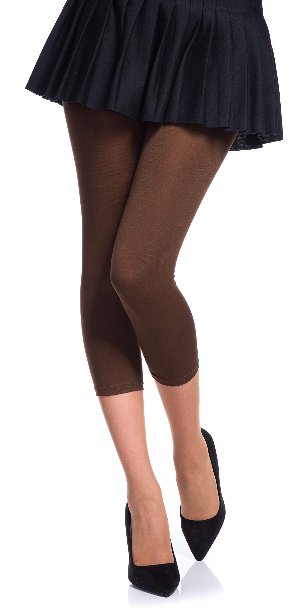 Romartex Women's Microfibre Leggings 60 DEN, XS/S, Dark Brown