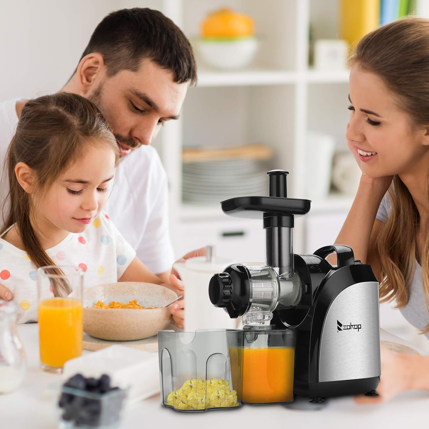 Buy ERRTT 800ml slow chewing juicer plastic 1000ml pomace cup twostage