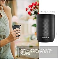Vista 6 de Altavoz Bluetooth, altavoces Bluetooth portátiles con emparejamiento estéreo inalámbrico, micrófono integrado, sonido HD de 360°, altavoz