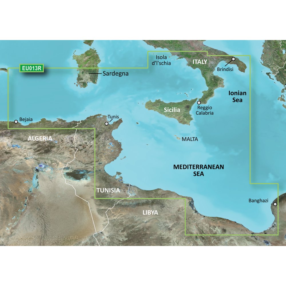 Garmin BlueChart g2 Vision - Italy Southwest and Tunisia JUL 08 (EU013R) SD Card 010-C0771-00