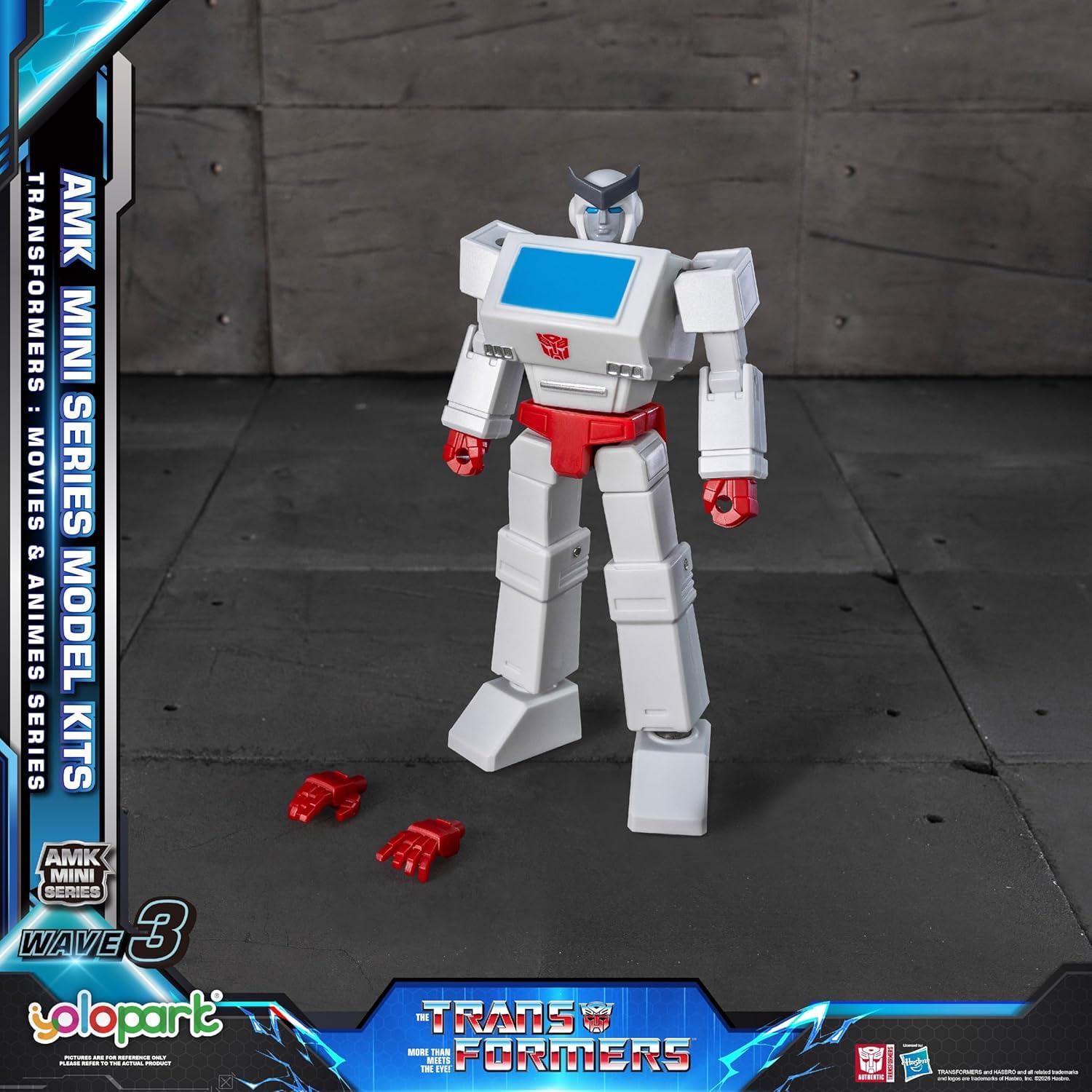 YOLOPARK 6+1 Pack Transformers AMK MINI WAVE3 Actionfiguren | 4,7" hoch beweglich TF3 Optimus Prime Megatron, IDW Orion Pax Bumblebee, G1 Ironhide Ratchet Actionfiguren für Kinder ab 8+