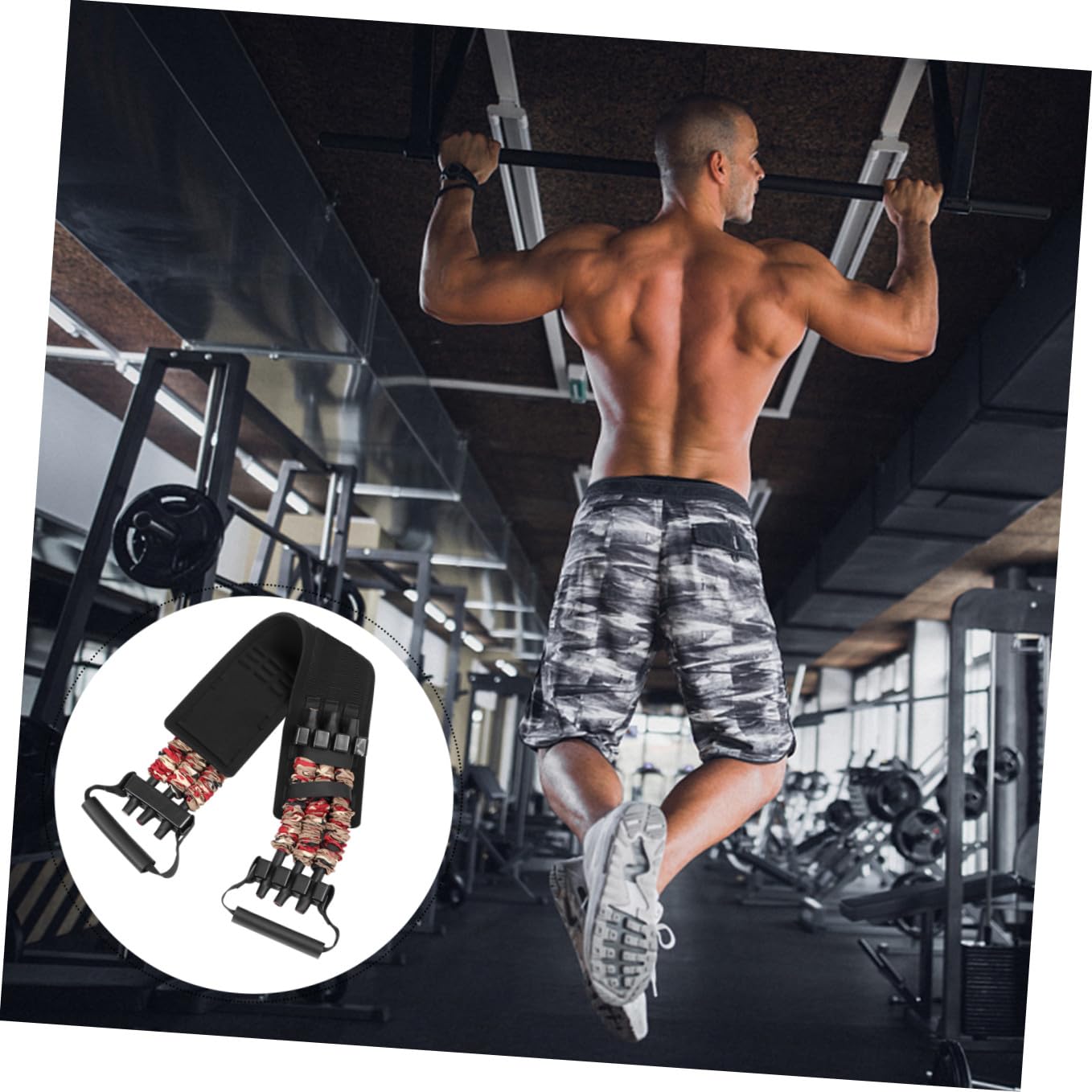 Gatuida Elastisches Brustmuskel-trainingsband Widerstand Fitness Expander Für Bankdrücken Zuhause Büro Gym Sportgeräte