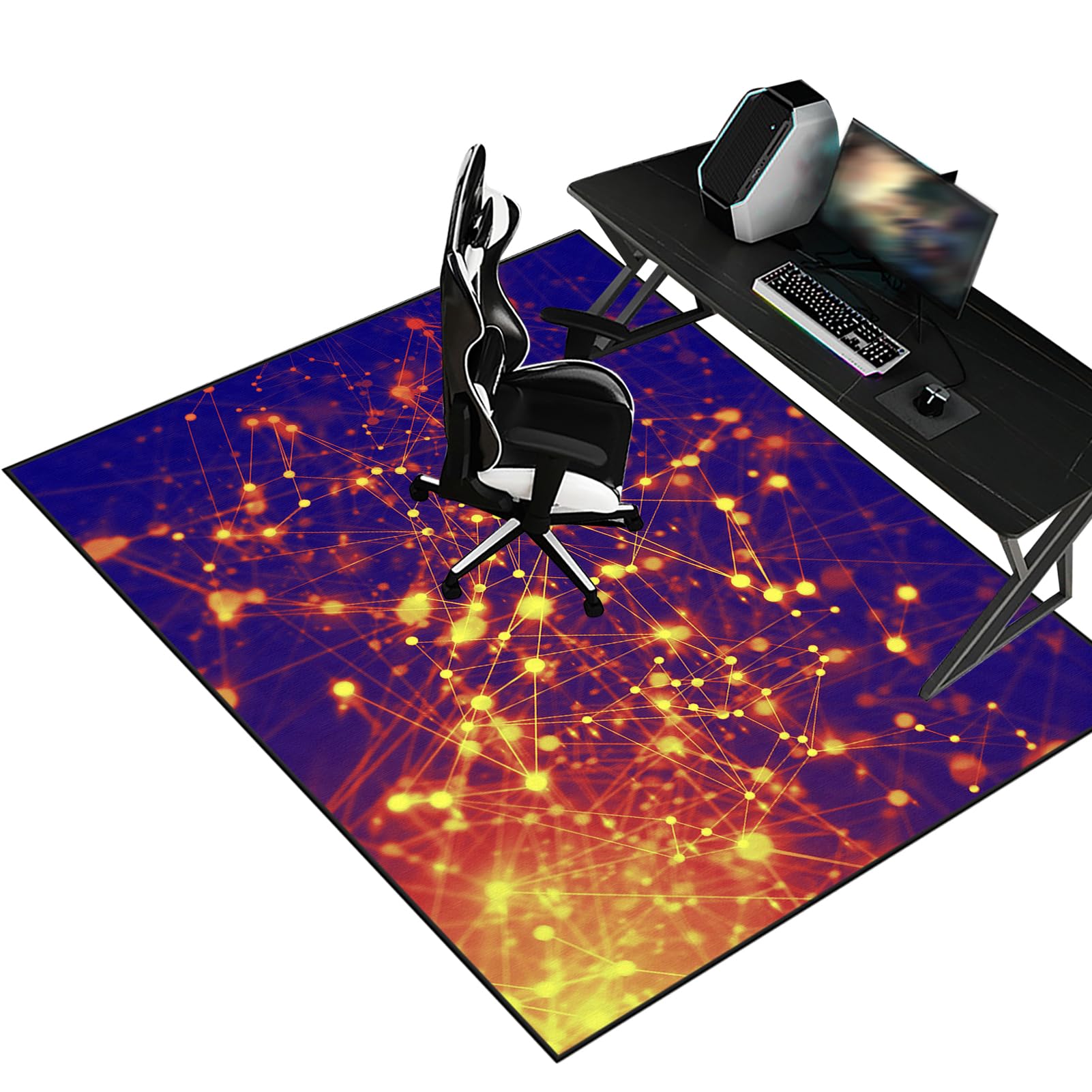Heavy Duty Office Gaming Chair Mats for Carpeted and Hardwood Floor Desk Chair Mat Carpet Protector Chair Mat for Home and Office Hard-Floor Chair Mats Floor Mat for Office Chair 180 x 250 cm