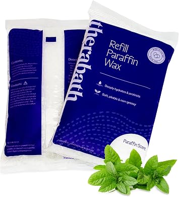 Therabath Paraffin Wax Refill - Thermotherapy - Use to Relieve Arthritis Discomfort, Stiff Muscles, Dry Skin - for Hands, Feet, Body - Deeply Hydrates & Protects - Made in USA, 12 lb. Wintergreen