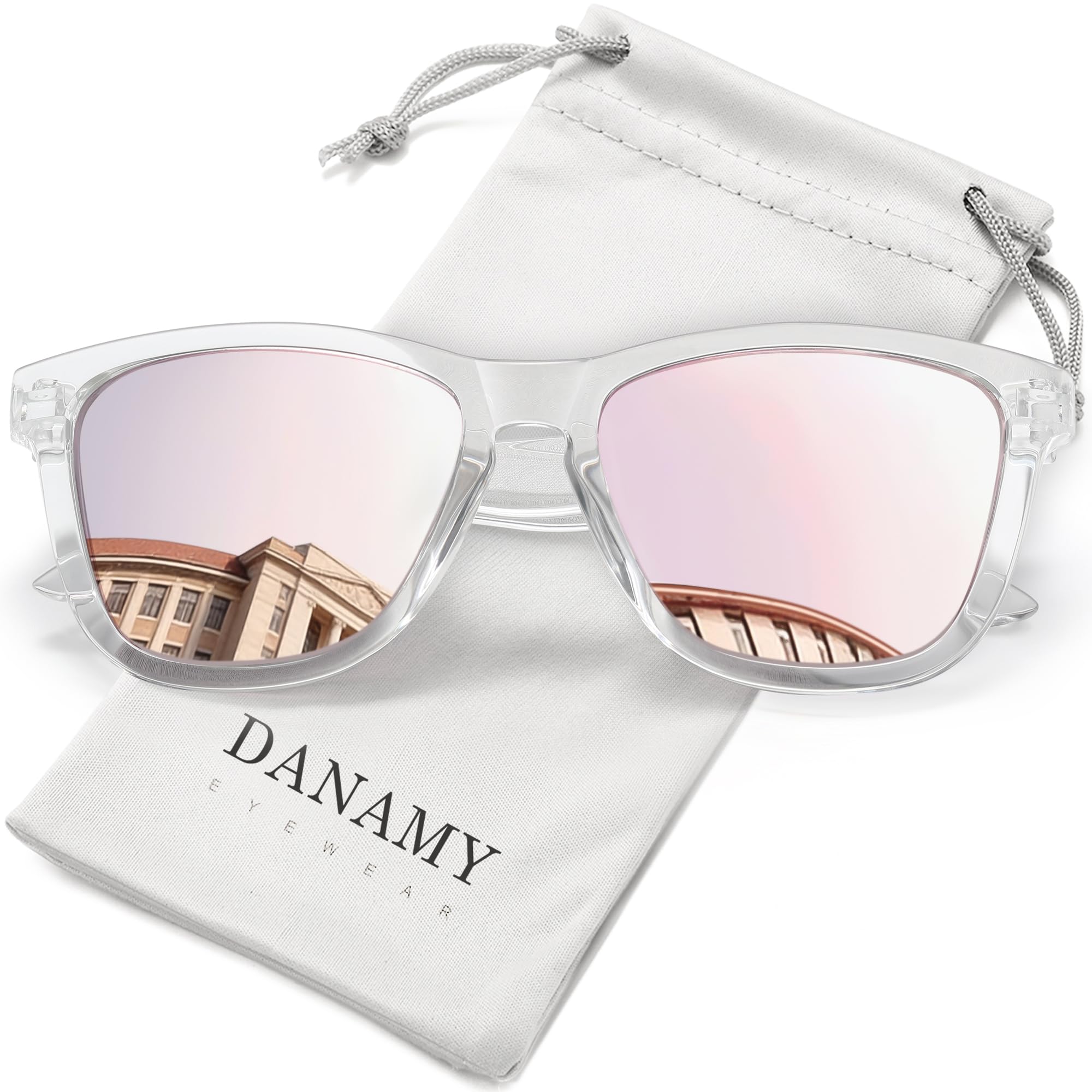 Sunglasses Womens Polarized Sunglasses for Women Trendy Designer Mirrored UV400 Protection Sun Glasses