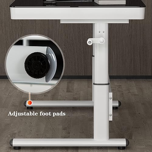 Miniatura 3 de Escritorio para computadora de estudio, mesa de elevación de pie para oficina, escritorio de computadora de altura ajustable, estación de trabajo de