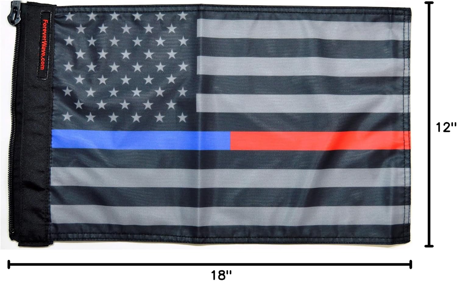 Forever Wave USA Subdued Thin Blue-Red Line Flag