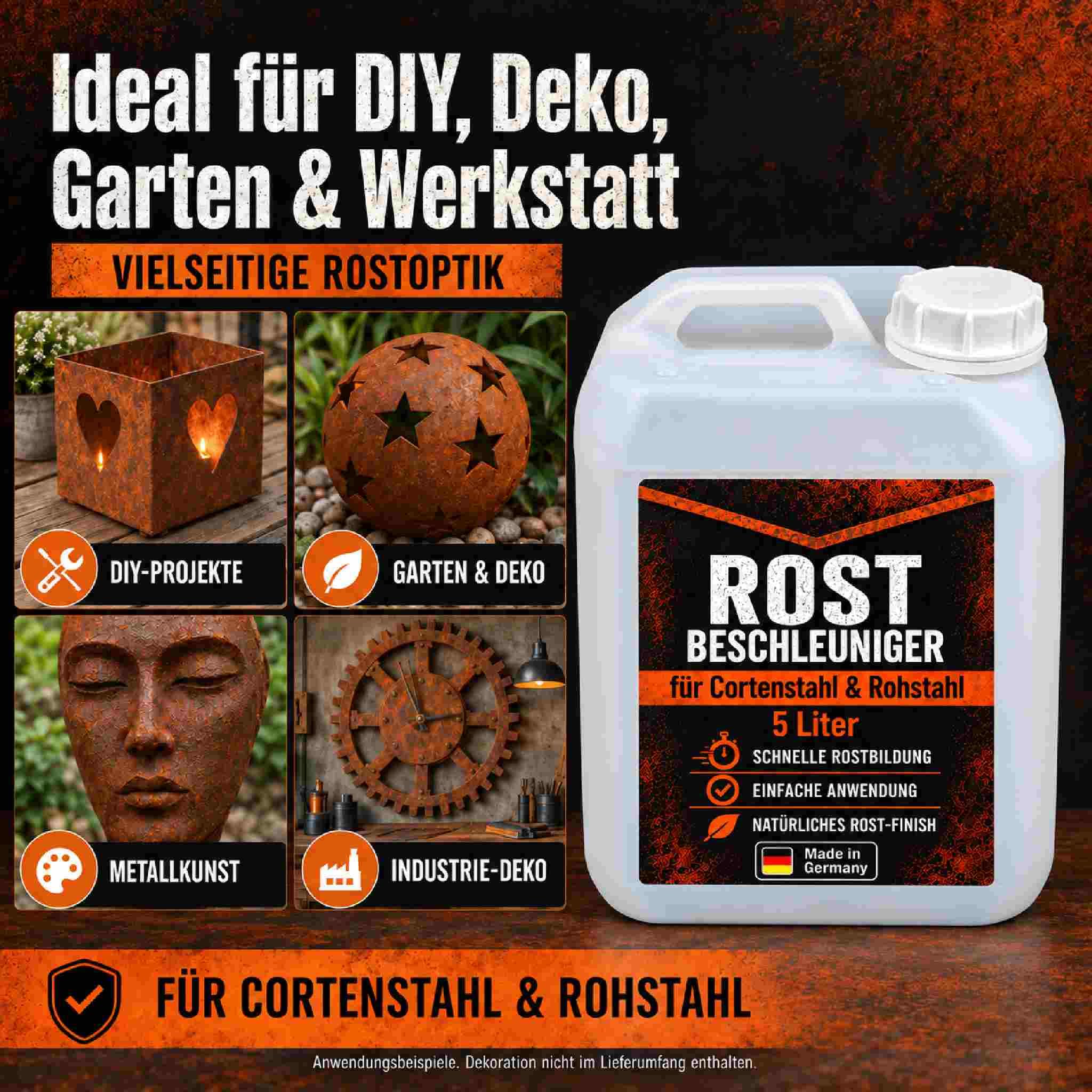 Feuerfest 123 GmbH Accélérateur de rouille 5 l pour métaux oxydés