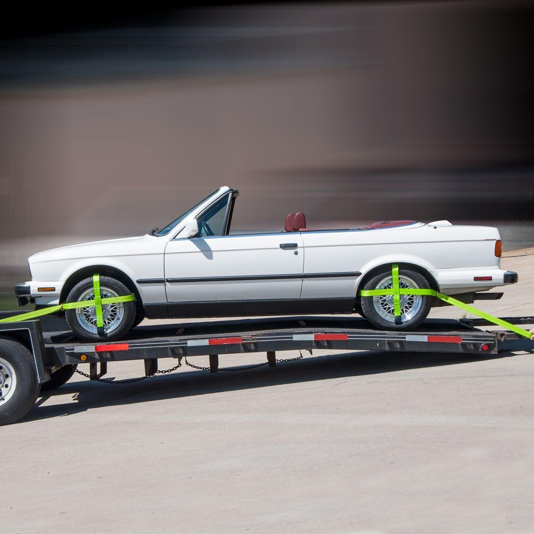 VULCAN Car Tie Downs - Snap Hook - Adjustable Loop - 4 Pack - High-Viz - 3,300 Pound Safe Working Load - Image 7