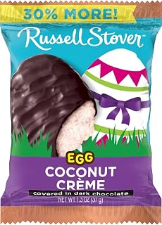 Easter Dark Chocolate Coconut Crème, 1.3 oz each (Pack of 18)