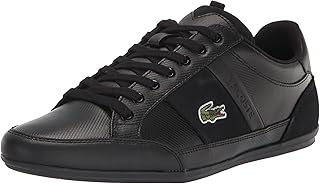Lacoste Men's Chaymon Sneaker, Black/Black, 7