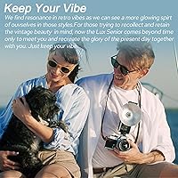 Vista 3 de Godox Lux Senior Retro Camera Flash,3.7V/1700mAh batería recargable, GN14 6000K ± 200K 1.102 in de longitud focal, flash automático/manual, flash