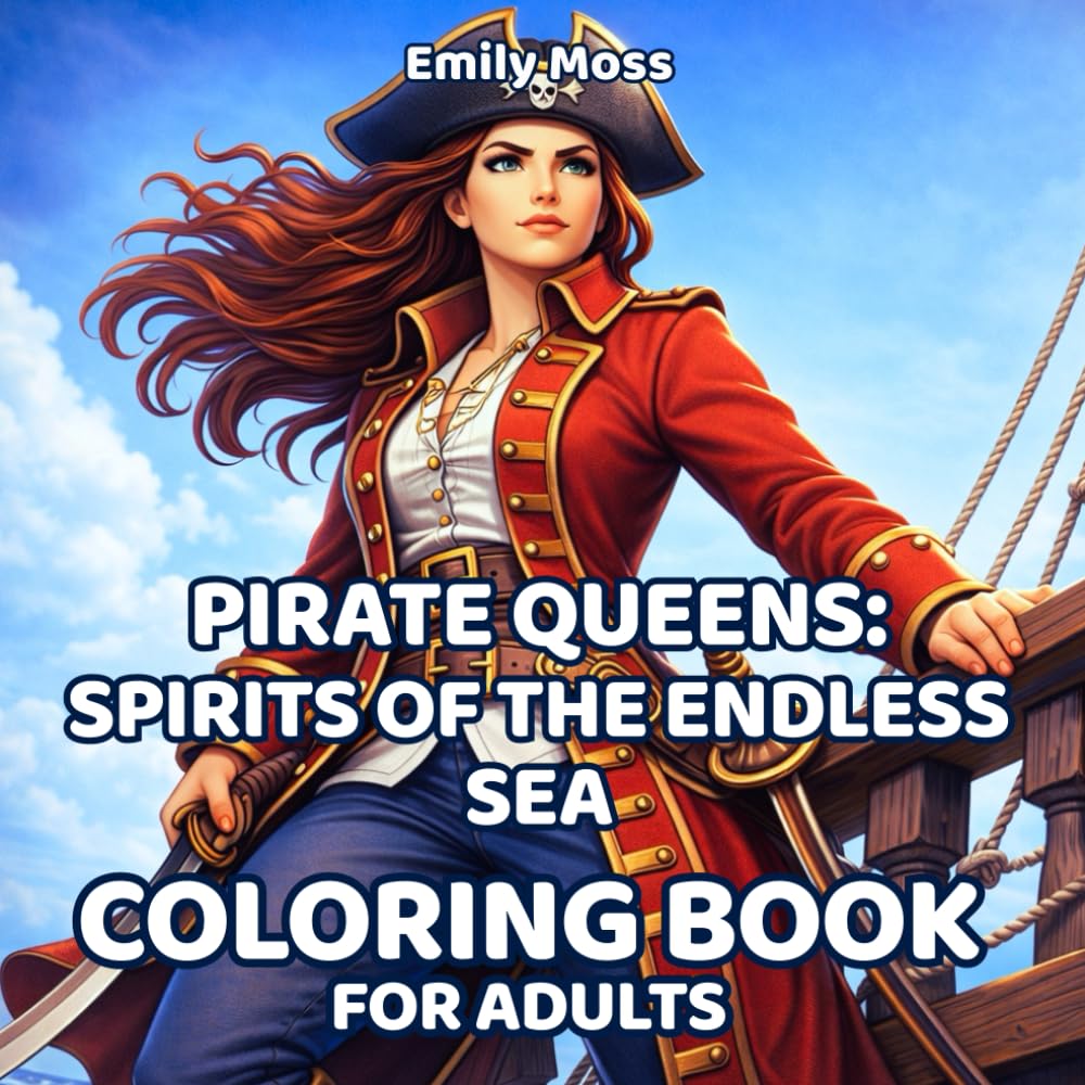 Pirate Queens: Spirits of the Endless Sea Coloring Book for Adults – Strong Pirate Women: A Bold Adult Coloring Book Featuring Powerful Female Pirates ... and Legends: Adult Coloring Book Series)