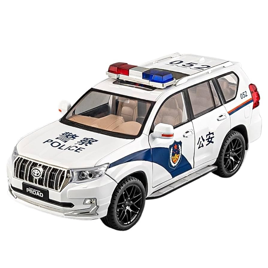 Amazon.co.jp: 1:18 TOYTA PRRDO 合金車モデル 警察車 おもちゃ