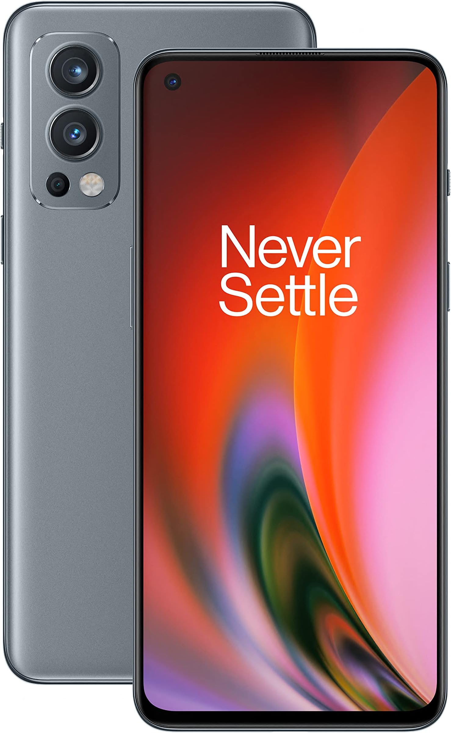 Nord 2 5G (UK) - 8GB RAM 128GB SIM Free Smartphone with Triple Camera and 65W Warp Charge - 2 Year Warranty - Grey Sierra