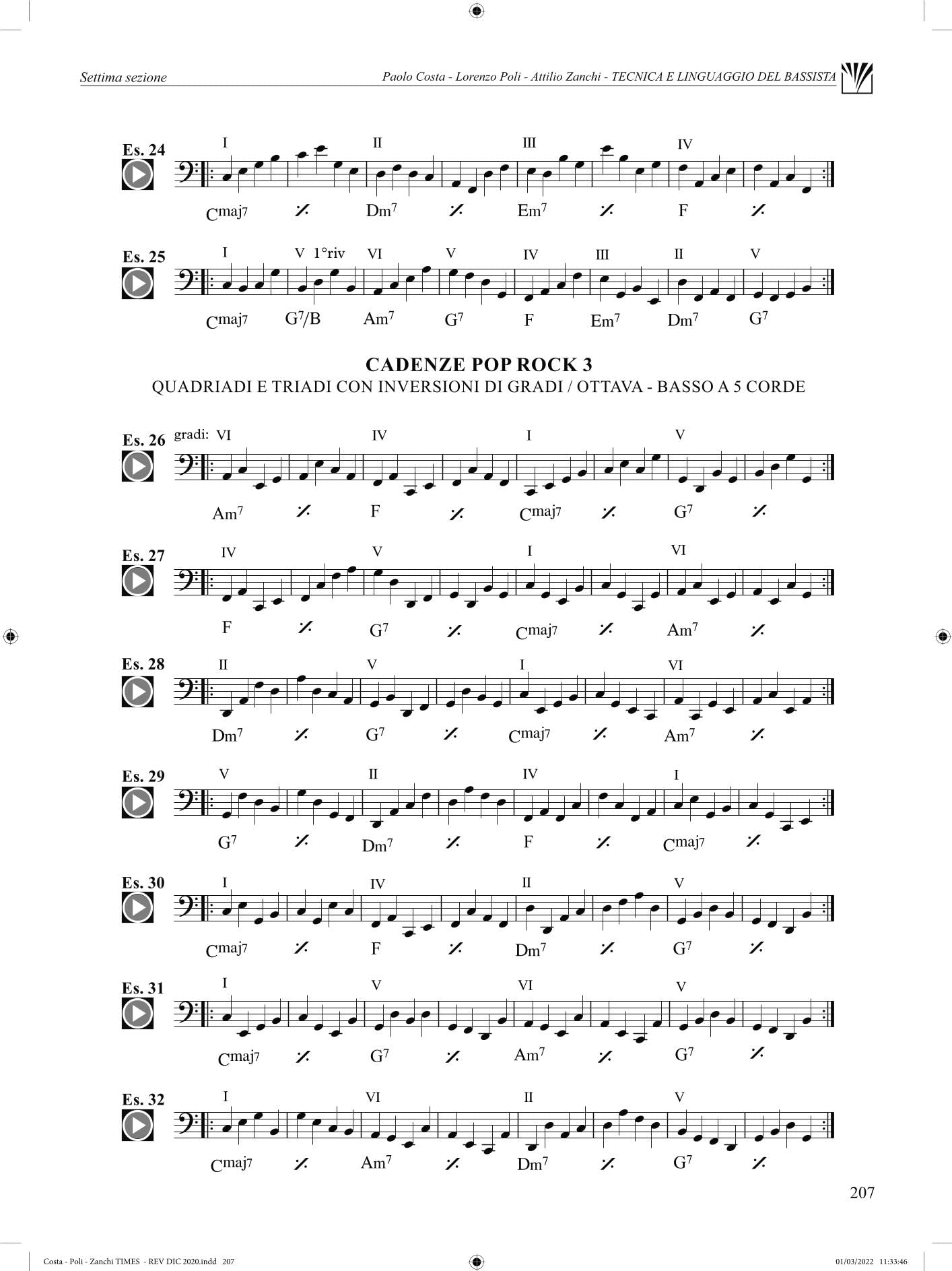 Tecnica e linguaggio del bassista. Corso teorico pratico a indirizzo pop rock. Con File audio per il download