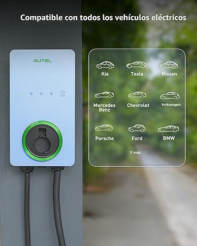 Miniatura 3 de Autel Home Cargador inteligente para vehículos eléctricos (EV) de hasta 50 amperios, 240 V, estación de carga de automóvil para interiores y