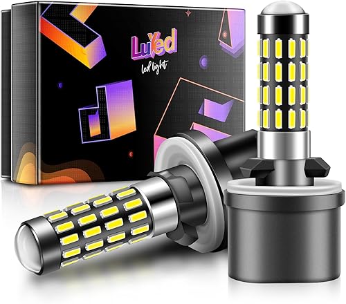 LUYED 2000 lúmenes súper brillante 4014 51-EX chipsets 880 886 890 892 LED bombilla con proyector antiniebla, xenón blanco