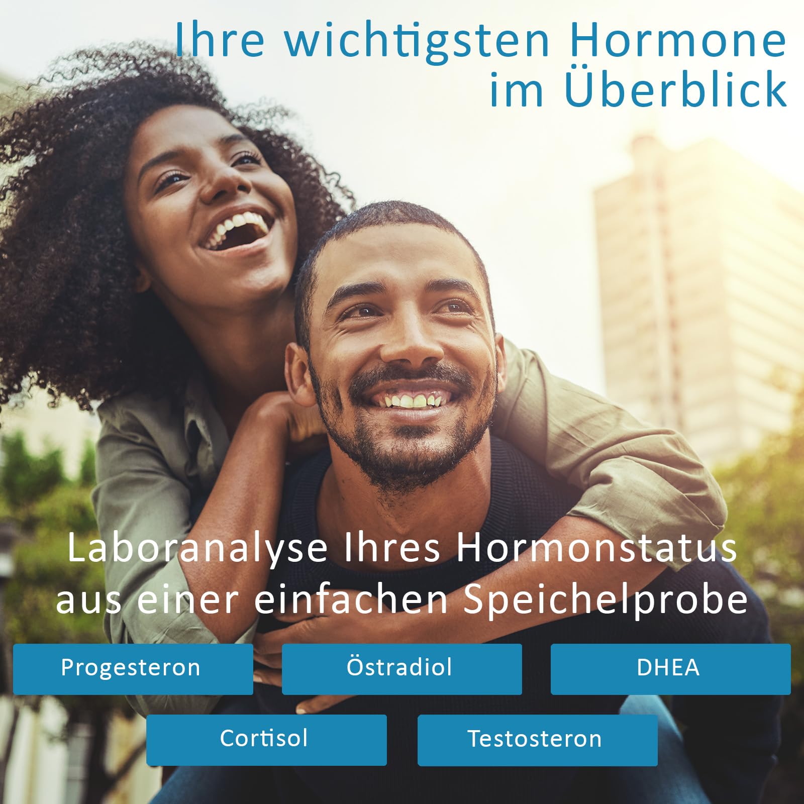 Hormontest für Frauen | Hormonprofil Frau mit Cortisol, DHEA, Östradiol, Testosteron und Progesteron Test | Laborchemische Untersuchung | Geeignet bei PMS und Menopause | Verisana