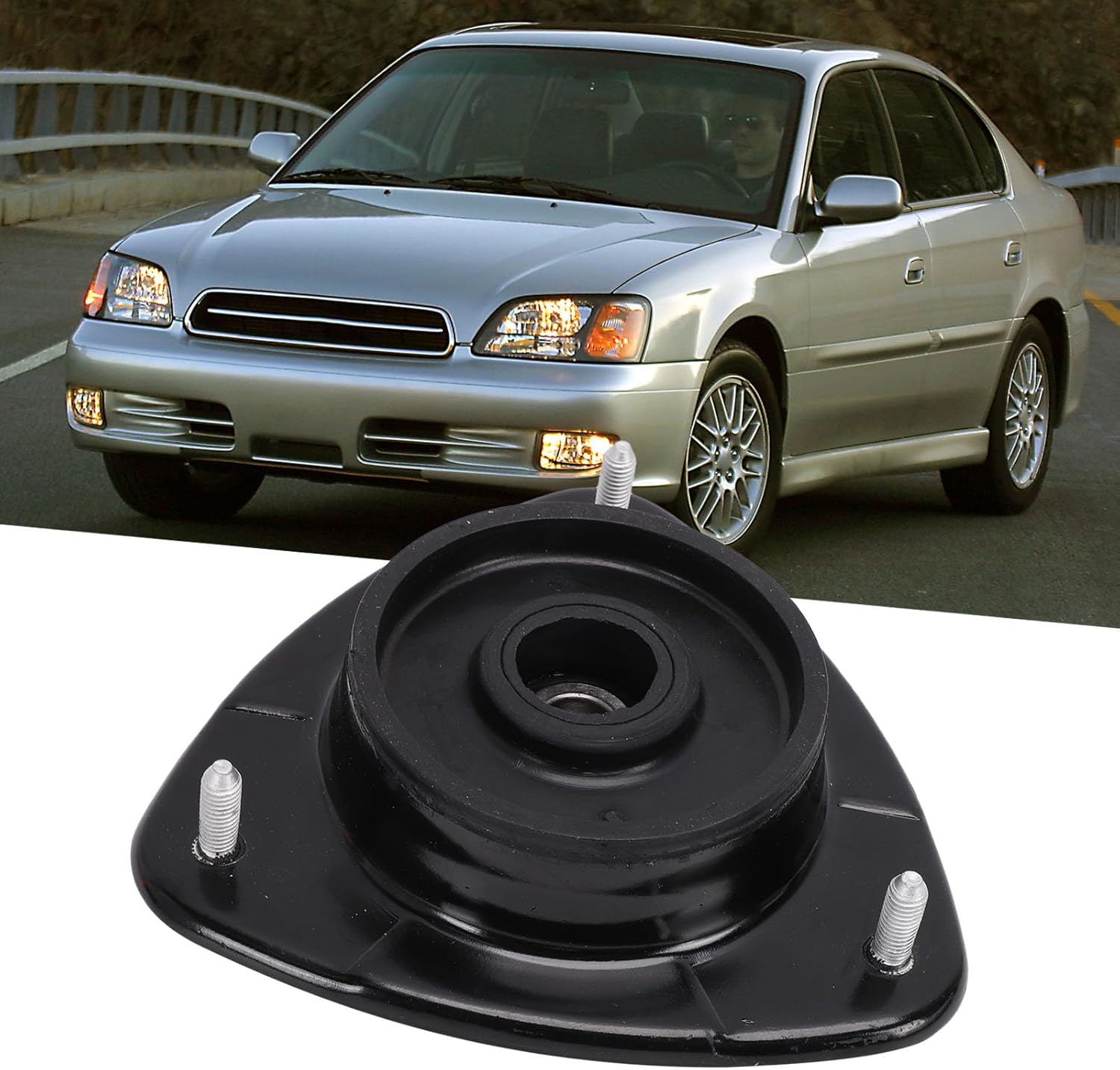 20320AA100 20320AA110 20320AA111 Front Shock and Strut Mount, High Strength Metal and Plastic Front Upper Strut Mount Replacement for Saab 9 2X, Baja, , Impreza, and Legacy 1990