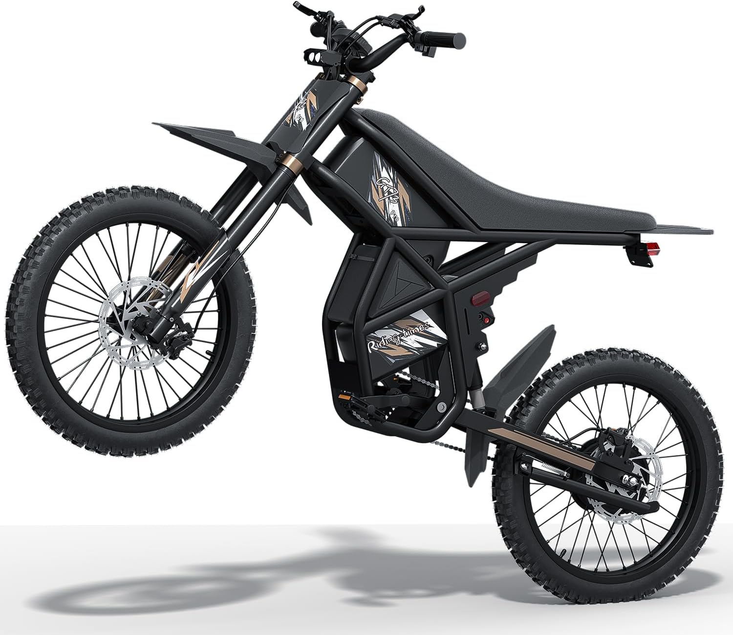 GT73 Pro Electric Dirt Bike for Adults Teens 3000W, Max 50 MPH & 85 Mile Long Range, Electric Dirtbike with 25" Motorcycle Tires, 60V 36AH Dual Battery Ebike, Dual Hydraulic Brakes