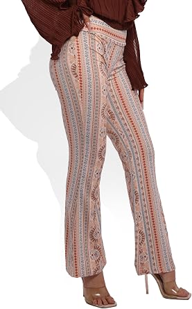 ShoSho Womens Flare Palazzo Pants Casual Boho Bell Bottoms Wide Leg Buttery Soft Bottoms