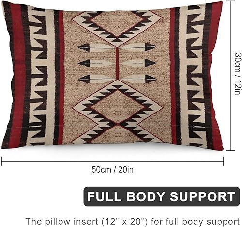 Miniatura 2 de Funda de almohada rectangular abstracta tradicional de los indios nativos americanos indios navajos tribales vintage, rectangular, lumbar,