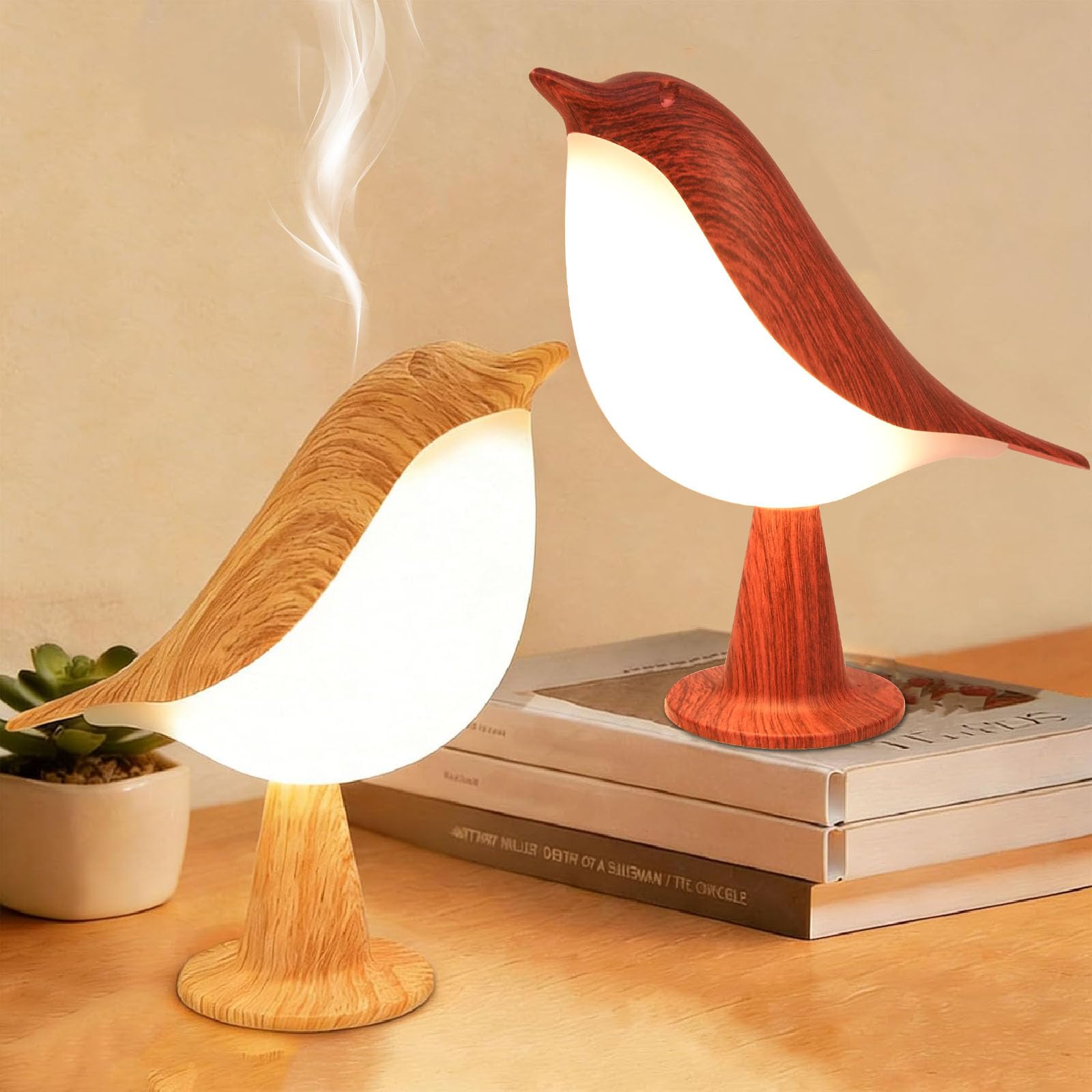 Haotao - Lámpara de escritorio - LED Luz Nocturna Infantil - Lampara Regulable Táctil Para Dormitorio - Con 3 Modo de Luz - Recargable por USB - Regalo Para Niños/Adulto