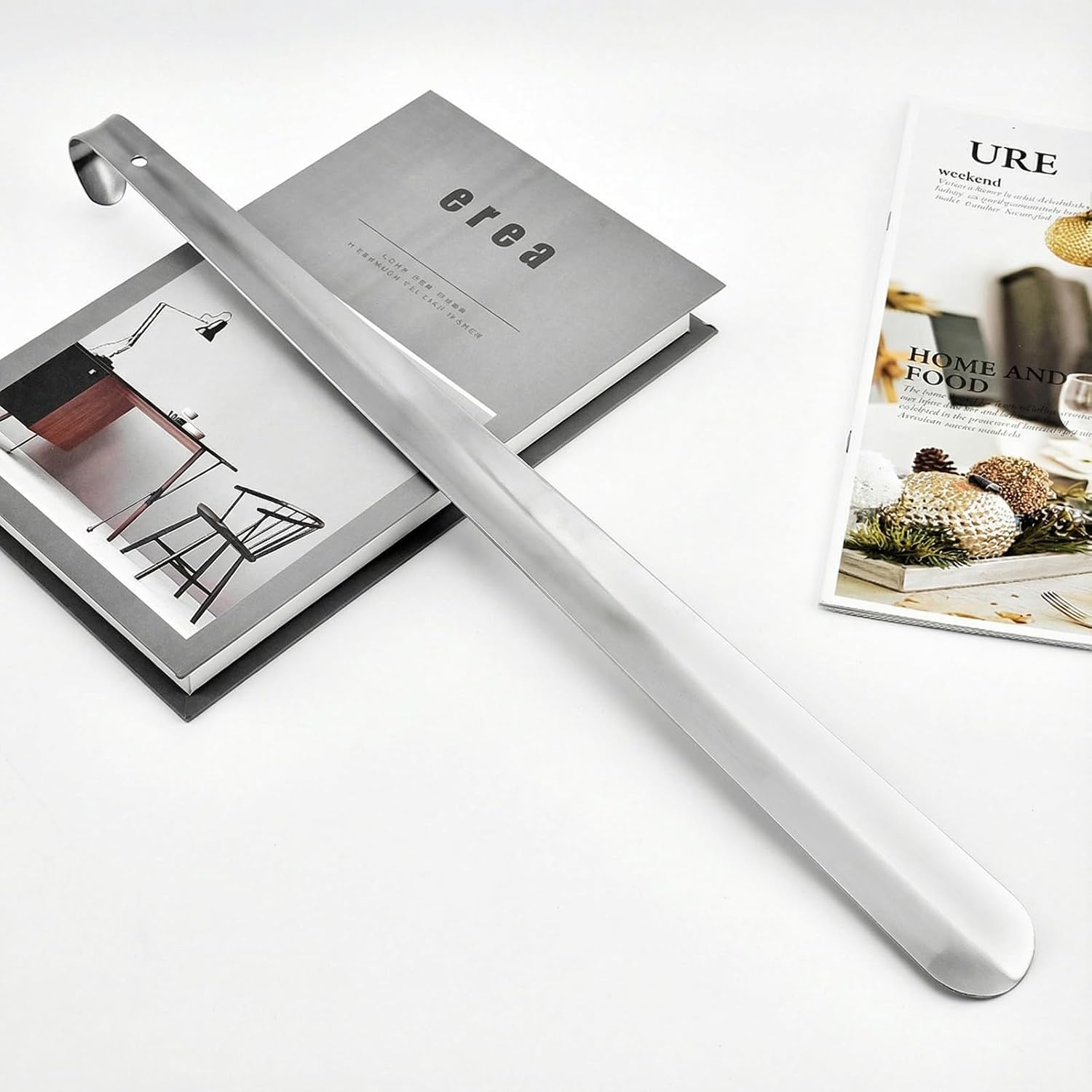 Metal Shoe Horn, Stainless Steel Shoe Spoon for Shoes
