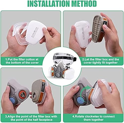 Miniatura 6 de 70 filtros respiradores 5N11  Filtro de partículas de algodón 5N11 para 6200, 6502, 7502, 6800 Series Respirator Mask