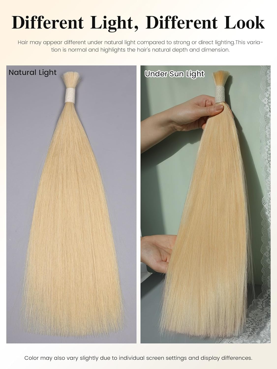 100g Bulk Human Hair for Braiding 100% Remy Human Hair Bulk No Weft No Track for Micro Beads I Tip Keratin Fusion Custom Extensions Natural Straight Salon Professional Hair 20 Inch(60#)