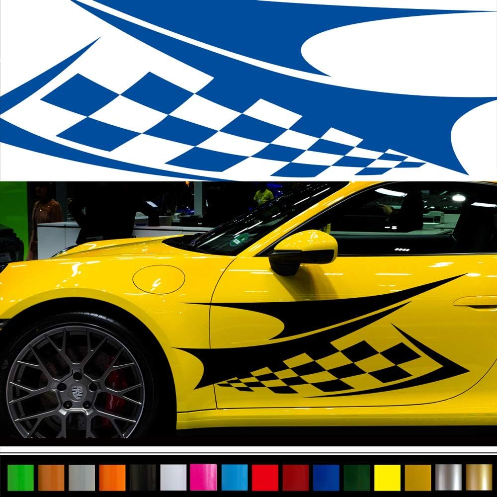 車 ステッカー Scc01 かっこいい カスタム スポーツ デカール バイナルグラフィック ライトグリーン ワイルドスピード系 車用 選べる8色 新品即決 かっこいい