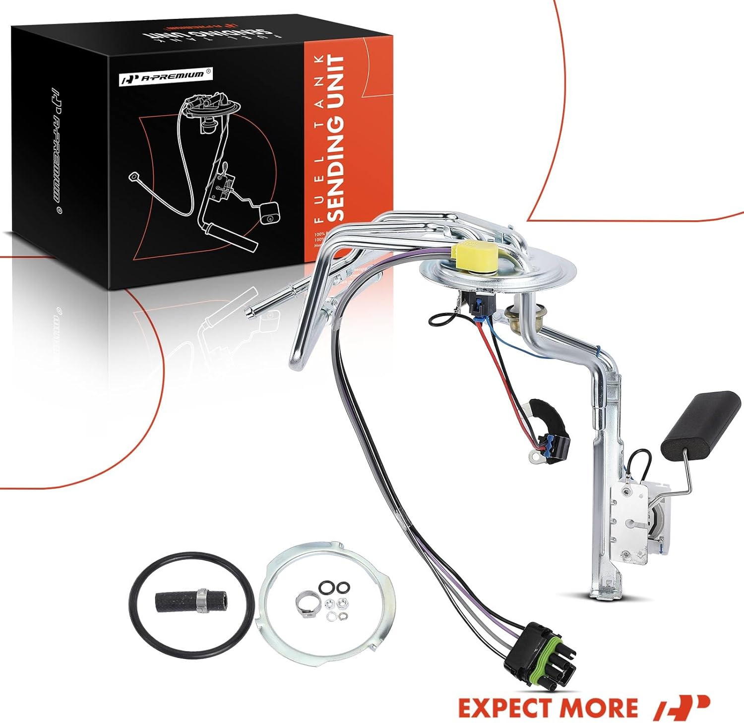 A-Premium Fuel Tank Sending Unit Compatible with Chevrolet Celebrity 1987-1988 & Buick Century 1987-1988 & Oldsmobile Cutlass Cruiser 1987-1988 & Pontiac 6000 1987-1988, 2.8L 3.8L