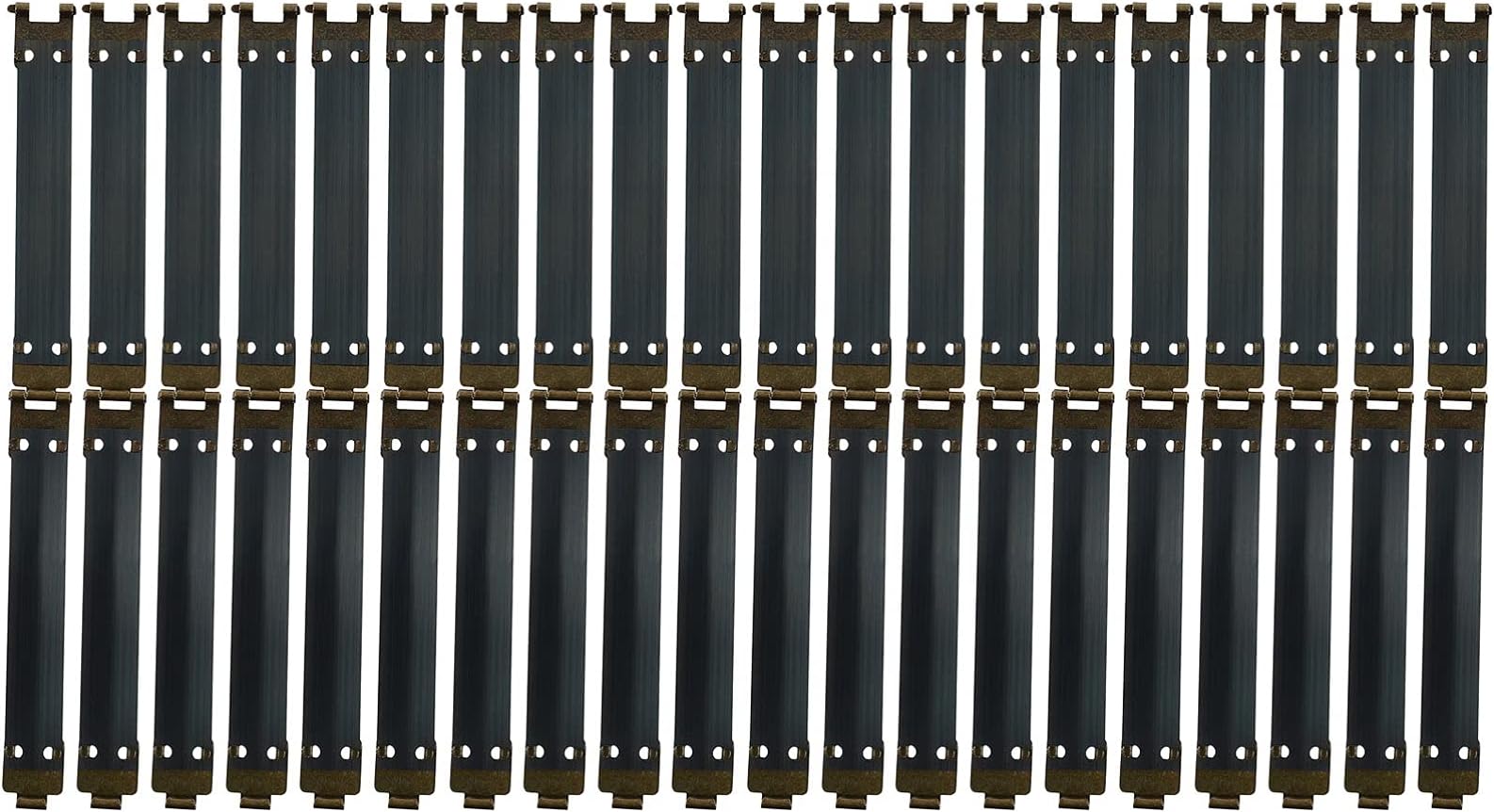 HEALLILY 20pcs Metal Internal Flex Frames Kiss Clasp Bulk DIY Bag Internal Flex Frames Iron Flex Frames for Bag Coin Purse DIY Handbag Hinges