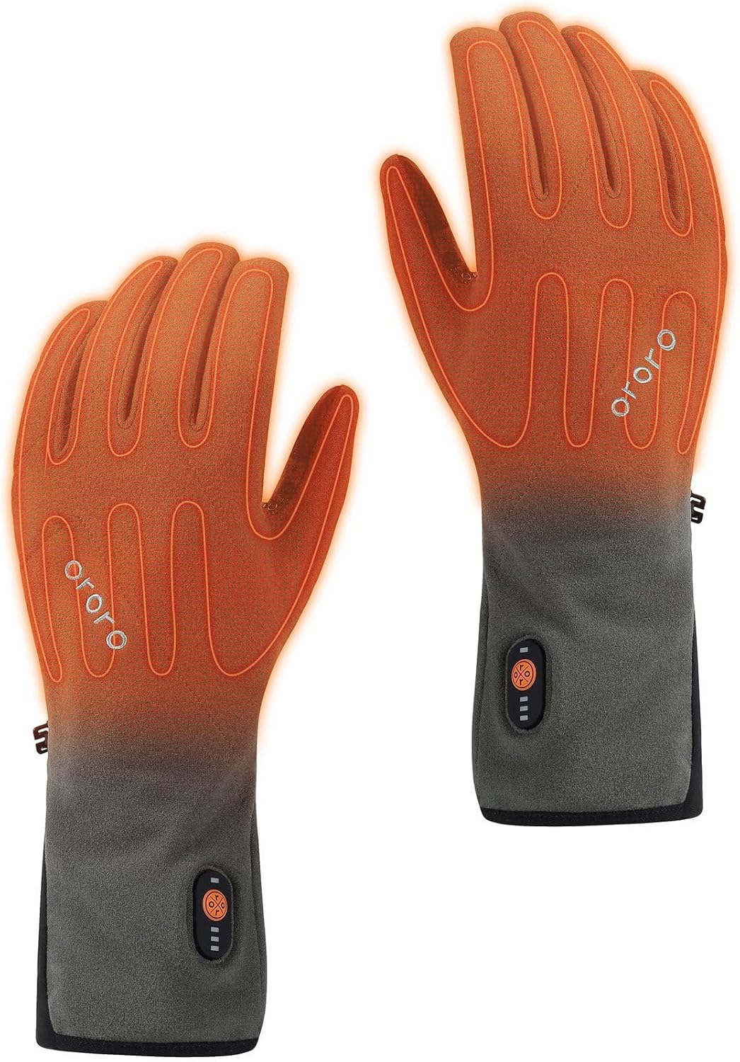 ORORO [Upgraded Battery] Unisex Heated Gloves Liner, Lightweight Dralon Liner Gloves for Men and Women
