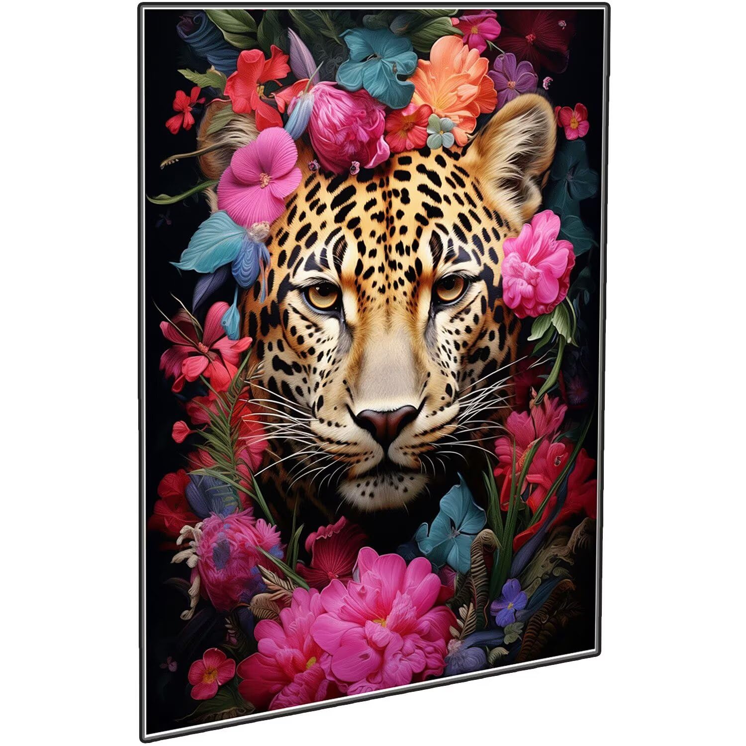 Obraz diamentowy kwiat kompletny zestaw, do samodzielnego malowania kota z diamentami duży 140 x 100 cm, 5D diamenty kryształowy haft krzyżykowy zestaw artystyczny, DIY obrazy diamentowe malowanie