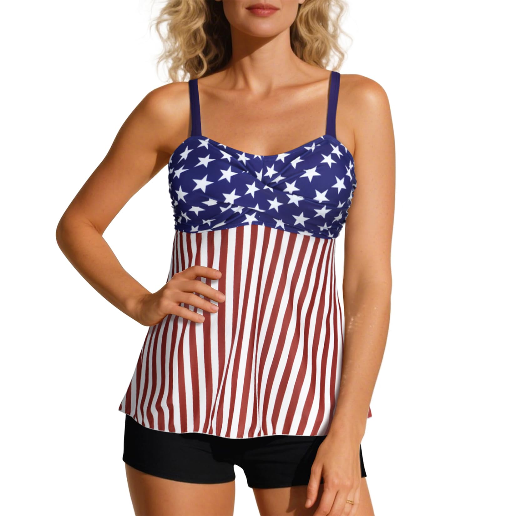 Century Star 2026 Modest Tankini Swimsuits for Women | Tummy Control Two Piece Bathing Suit | Tops with High Waisted Shorts