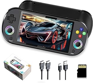 M22 Pro Retro Handheld Gaming Console,30000+ Games,30+ Emulators,5-inch HD IPS 16 Million Color RGB Screen Portable Video ...