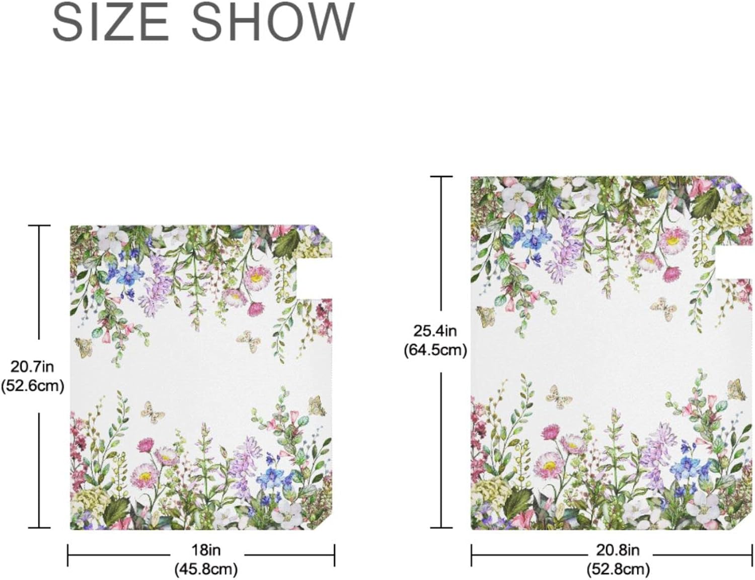 senya Spring Mailbox Covers, Spring Wild Flowers Butterfly Mailbox Covers Oxford Cloth Post Box Cover with Magnetic Strip for Garden Yard Decor