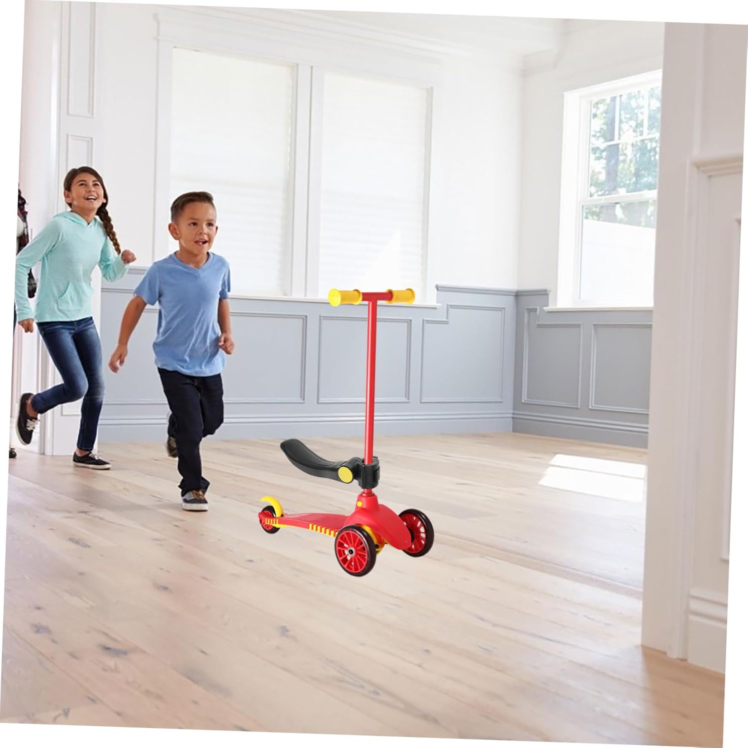 Toyvian Portable Adjustable Scooter Seat for Kids Waterproof Padded Cushion Detachable Design for Toddlers and Children’s Scooters Accessories