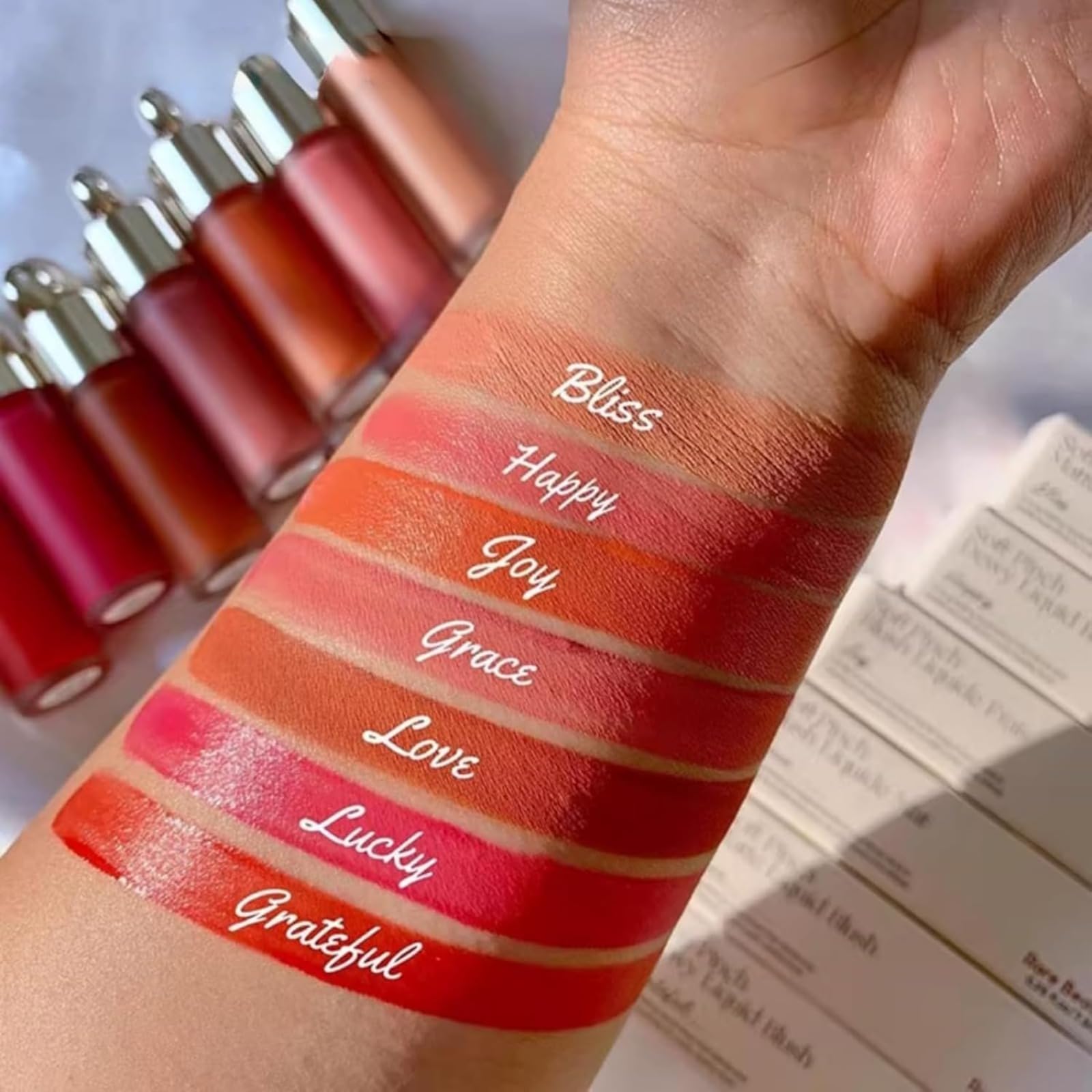 Rare Beauty Long Lasting Dewy & Matte Blushes, Langanhaltendes Rouge für das tägliche Make-up (Hope)