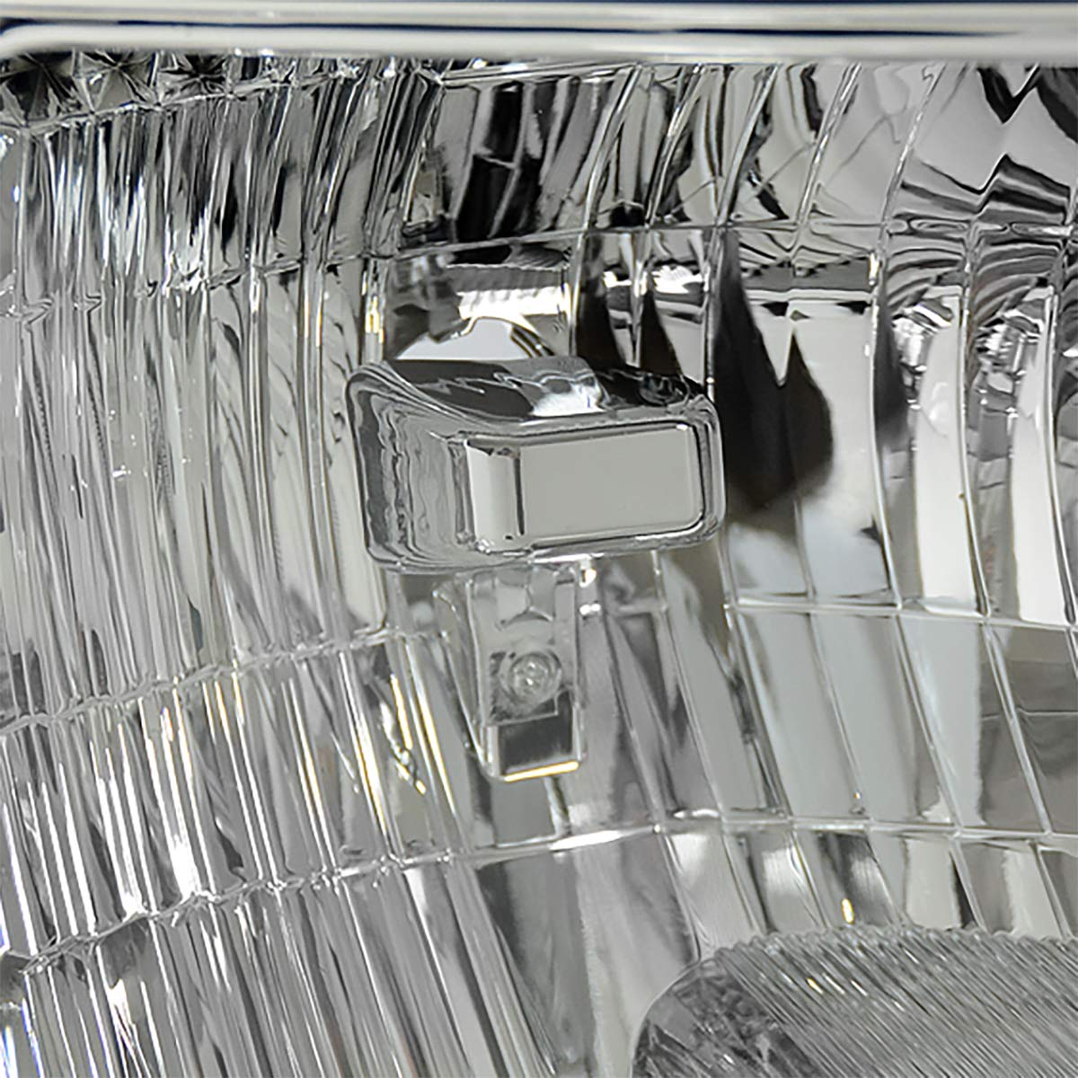 DNA Motoring OEM-HL-0011-R Chrome Factory Style Passenger Side Headlight Replacement For 09-14 F150