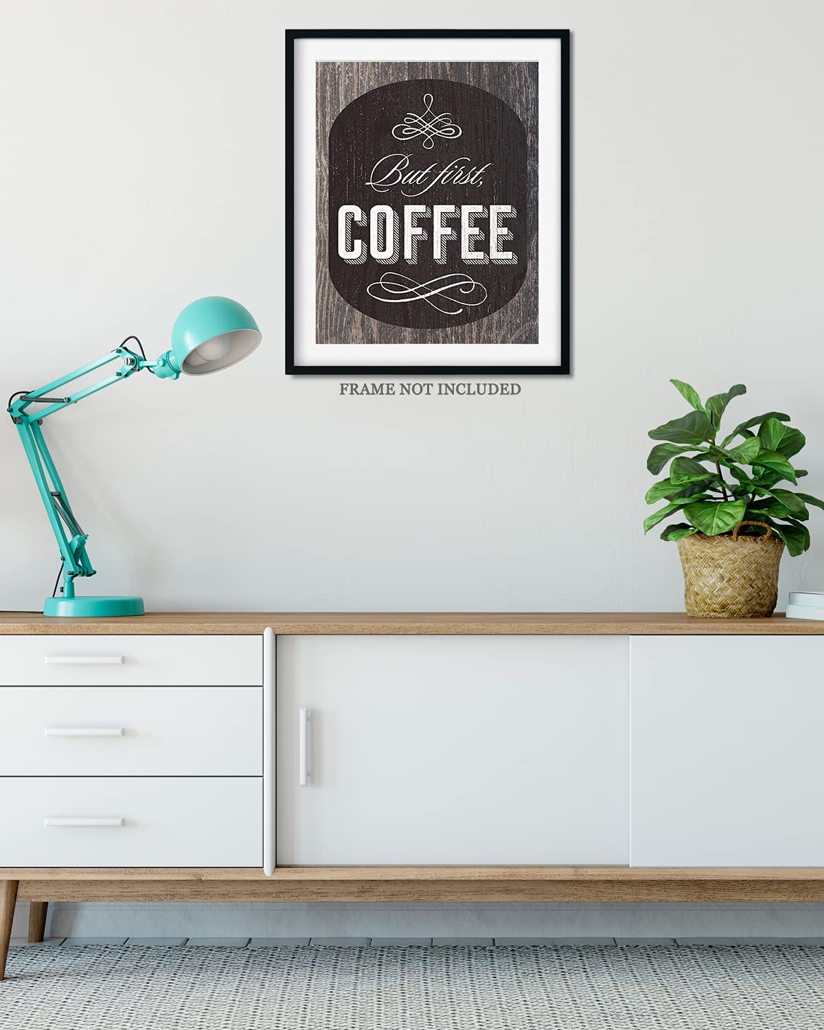 Schild Mit Aufschrift "But First Coffee"  Produktbild-Vorschau 5